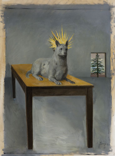 Lino Frongia: 1981, olio su carta, , 50x70cm, 
