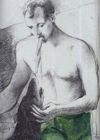 Lino Frongia: Amorose corrispondenze, 2000, , 59x83cm, 