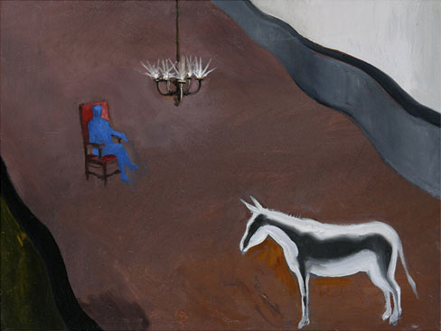 Lino Frongia: Faccio eccezione per l'altra, 2007, olio su tela, , 40x30cm, 