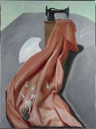 Lino Frongia: La stanza del dentista macedone, 2013, olio su tela, , 181x243cm, 