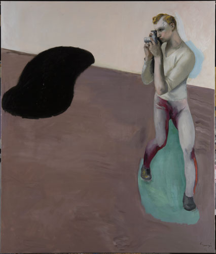 Lino Frongia: L'occhio obliquo, 2013, olio su tela, , 175x205cm, 