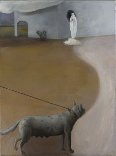 Lino Frongia: Mai alla stessa ora, 1981, olio su tela, , 114x154cm, 