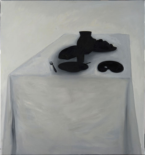 Lino Frongia: Natura morta, 2001, olio su tela, , 112x120cm, 