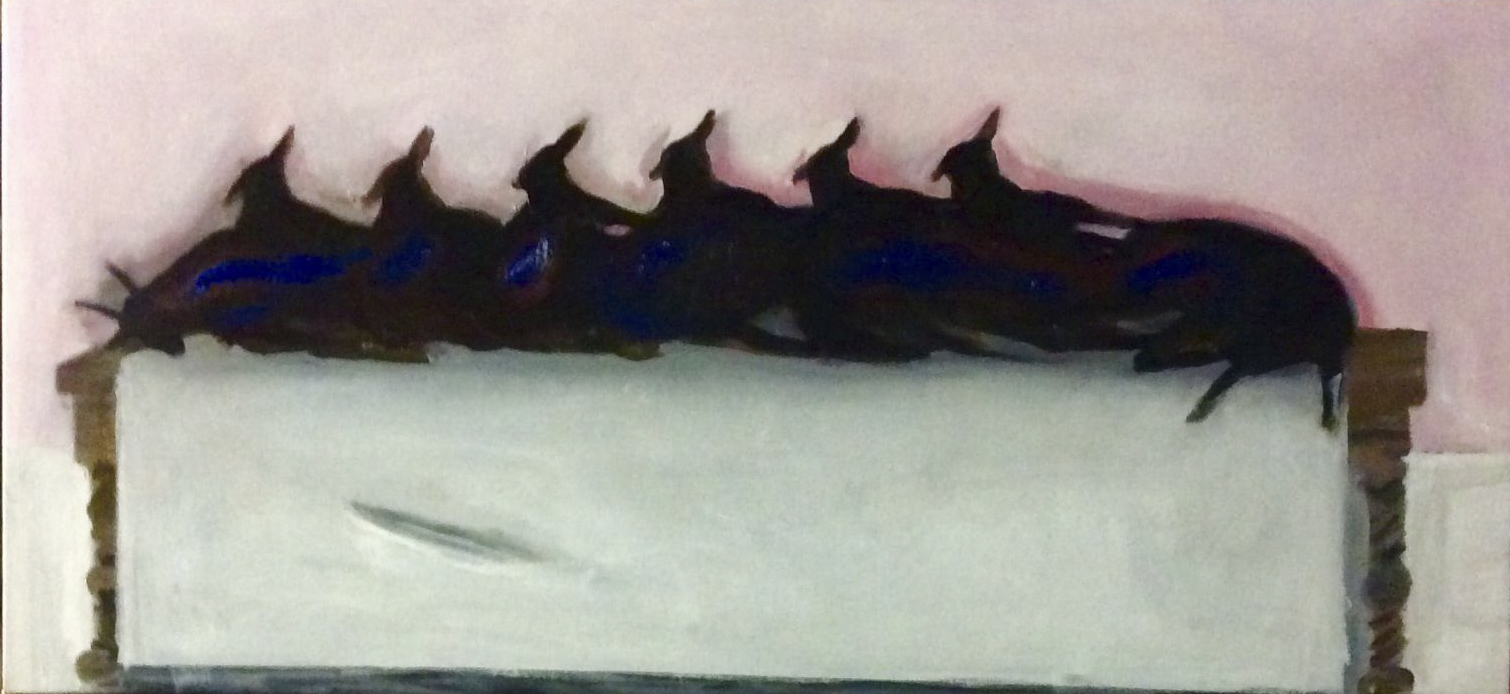 Lino Frongia: Natura morta, 2001, -, , 37x80, 