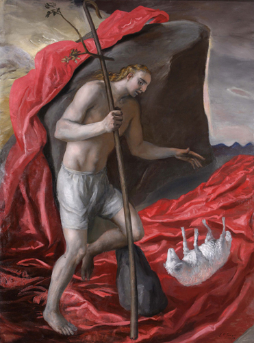 Lino Frongia: Nel territorio del diavolo, 1980, olio su tela, , 250x210cm, 
