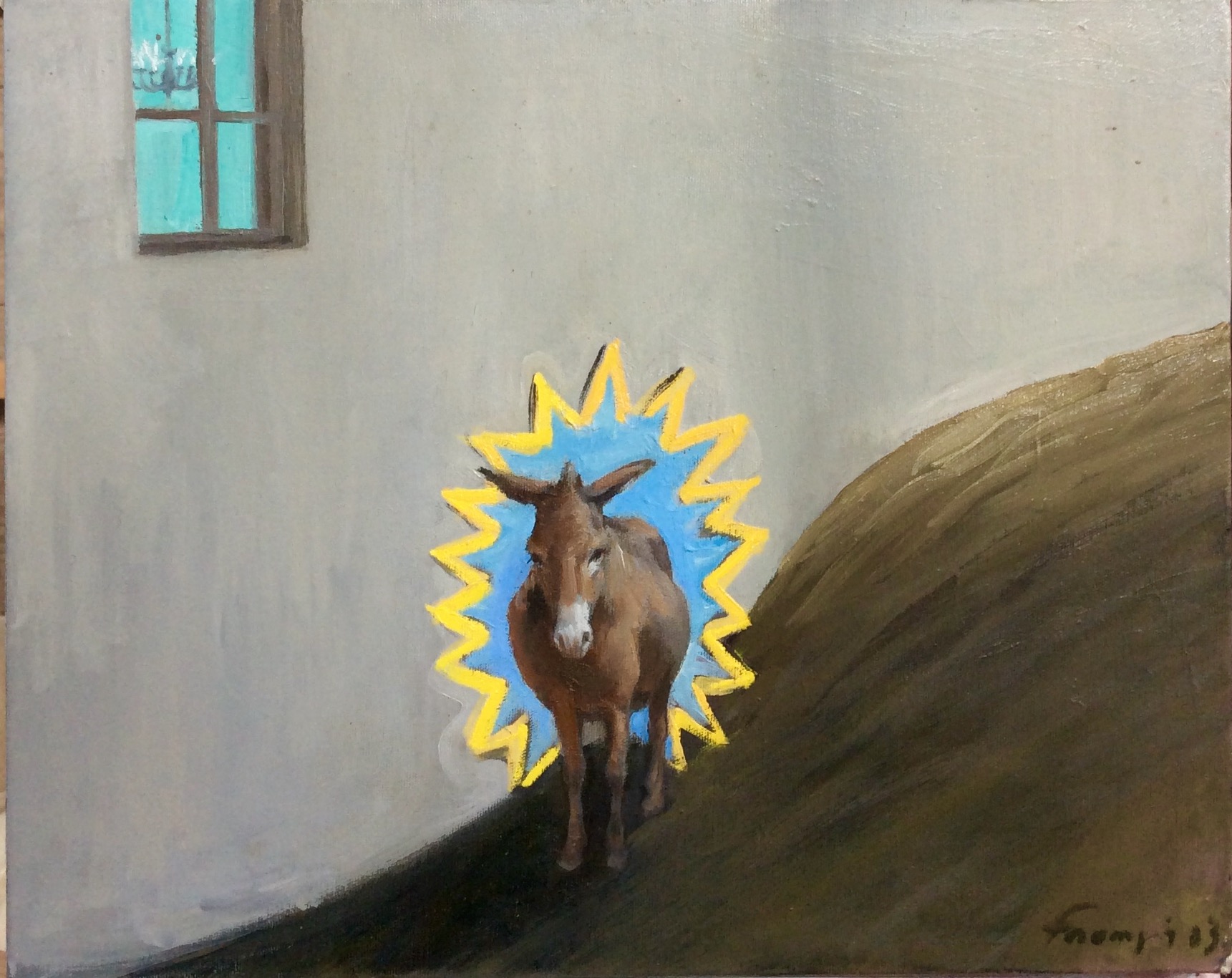 Lino Frongia: Peasaggio scarno, 2003, -, , 25x29, 