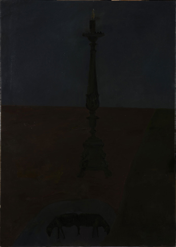 Lino Frongia: Quadro bucolico, 1991, olio su tela, 120x176 