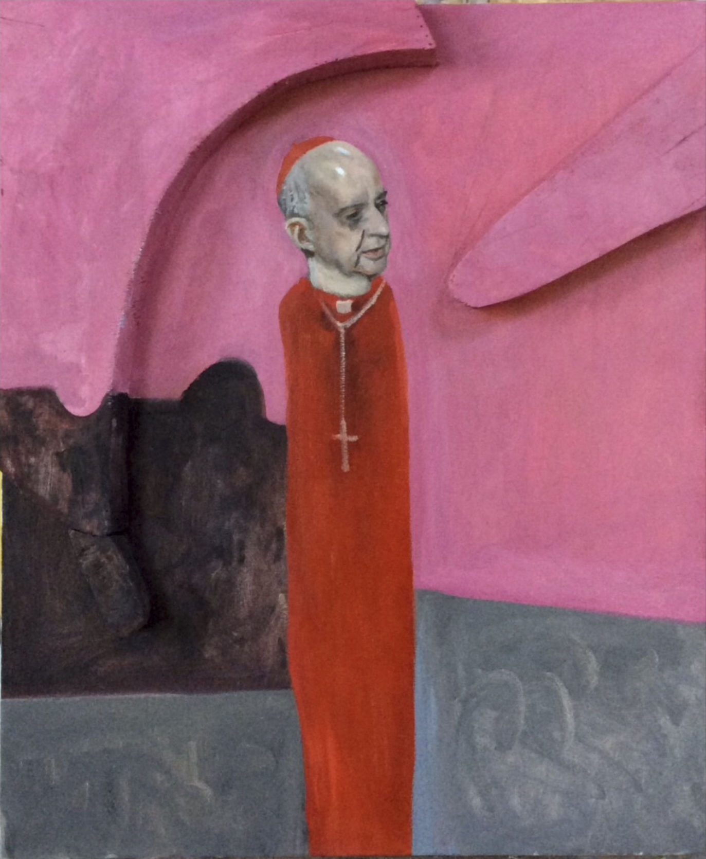 Lino Frongia: Ritratto, 2014, -, , 50x60x3, 