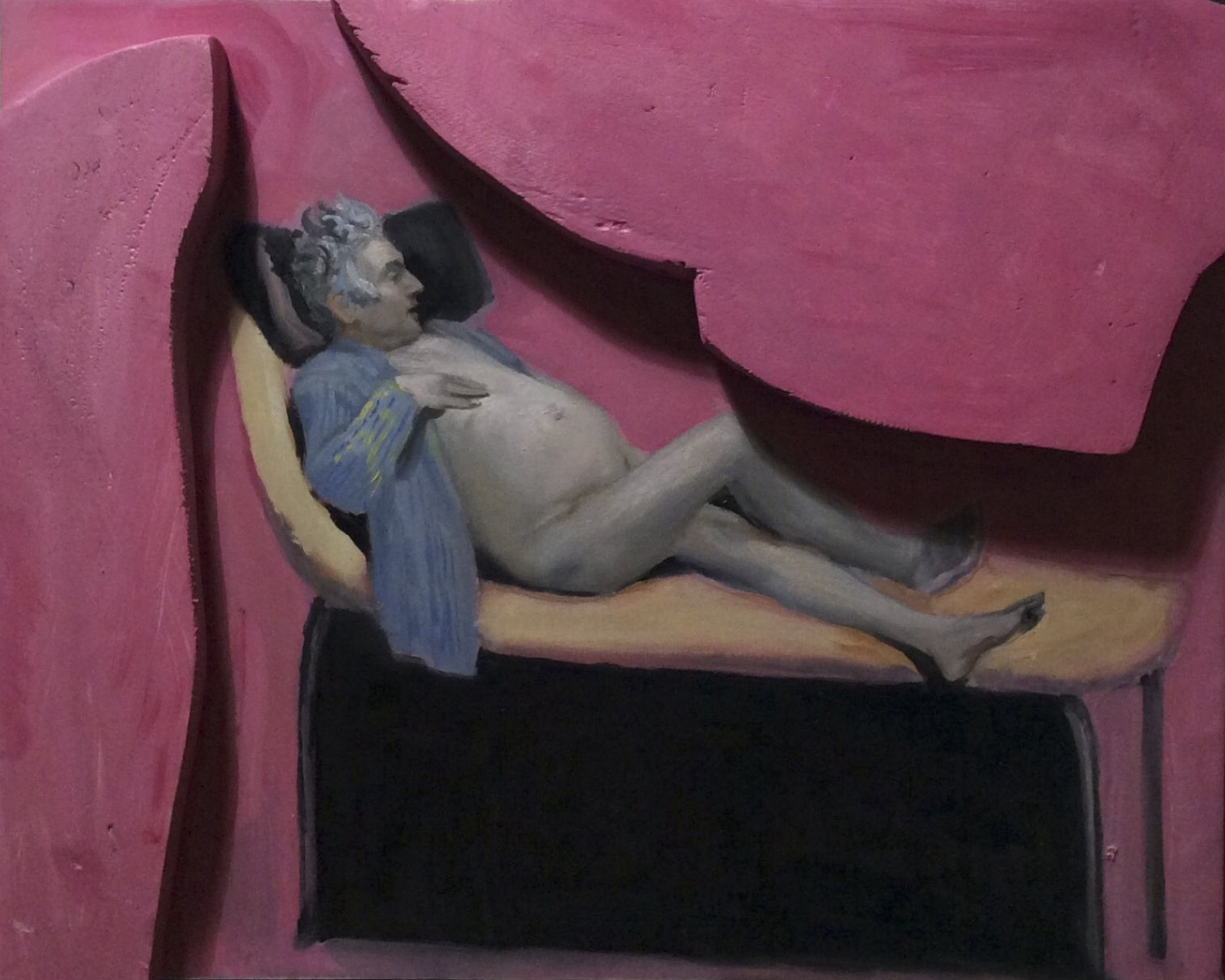 Lino Frongia: Ritratto di Enzo Mazzarella, 2014, -, , 50x60, 