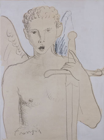 Lino Frongia: Senza titolo, 1994, matita su carta, , 40×30, 